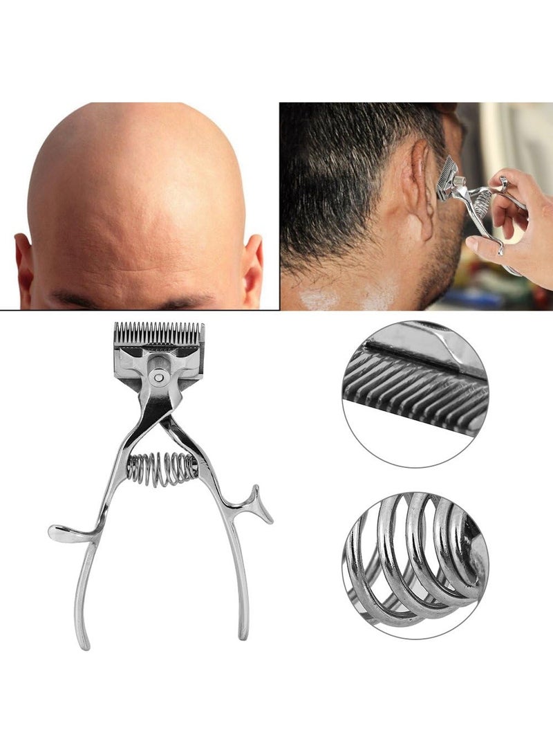 Manual Hair Clipper, Stainless Steel Portable Hand Push Hair Cutter and Trimmer Barber Tool for Men, Safe and Silent Operation for Home Haircuts - Image 3